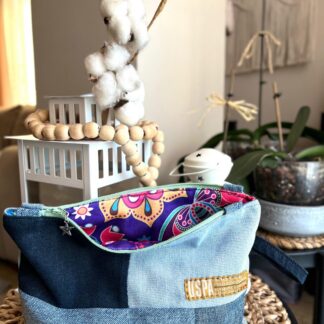 Denim El Çantası - Clutch Çanta (Orta Boy)