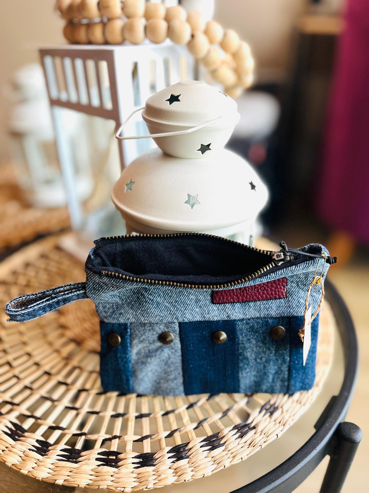 Denim Bozuk Para Cuzdani - Tasli 2 Ic