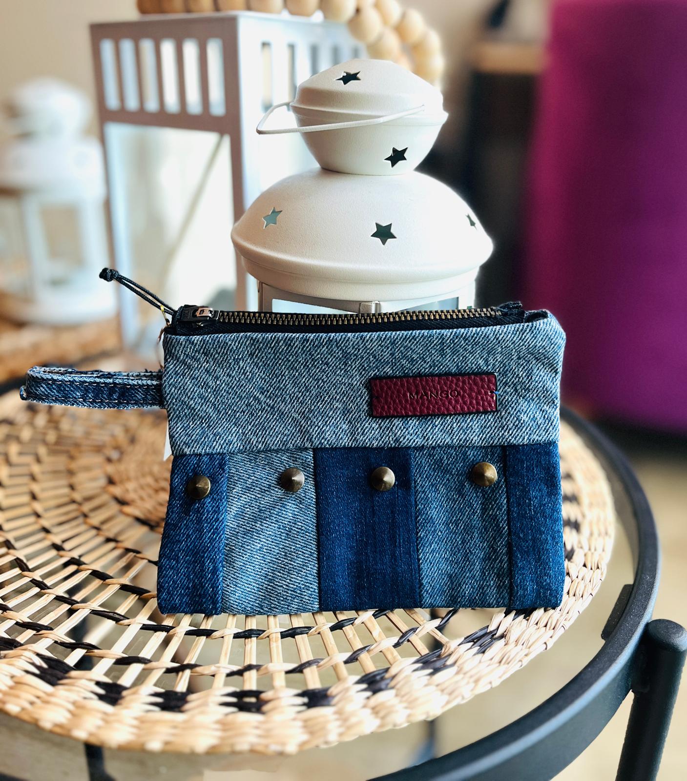 Denim Bozuk Para Cuzdani - Tasli 2 On