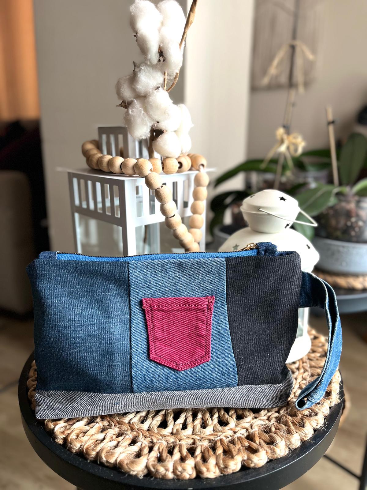 Denim El Cantasi - Yildiz Desen