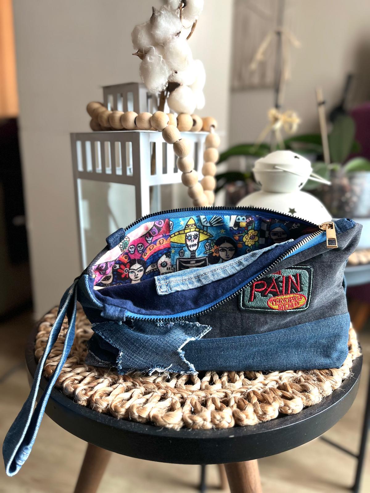 Denim El Cantasi - Yildiz Desen