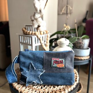 Denim El Cantasi - Yildiz Desen