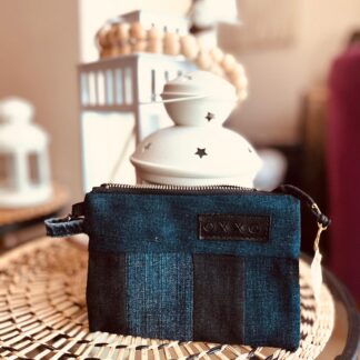 Denim Mini Aksesuar - Bozuk Para Cantasi Koyu Ton - On