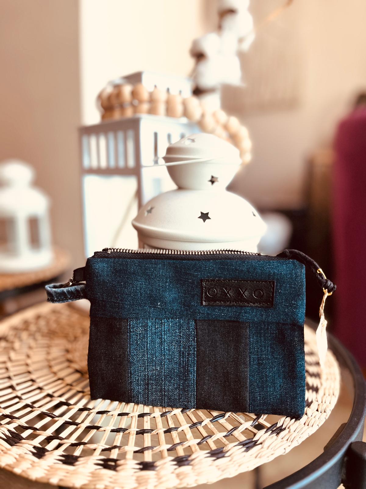 Denim Mini Aksesuar - Bozuk Para Cantasi Koyu Ton - On